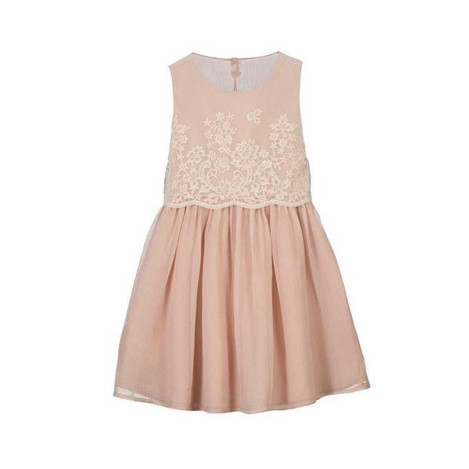 Mayoral Vestido bordado combinado